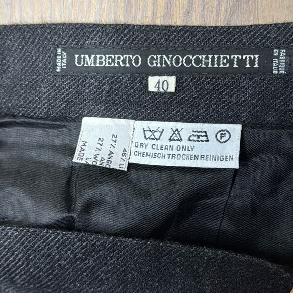 Vintage NWT Umberto Ginocchietti Women's Charcoal Midi Skirt - Picture 5 of 7